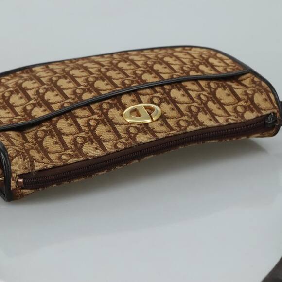 DIOR Trotter Canvas Shoulder Bag Brown - Picture 6 of 13